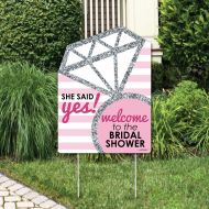 Big Dot of Happiness Bride-to-Be - Bridal Shower Party Decorations - Classy Bachelorette Welcome Yard Sign