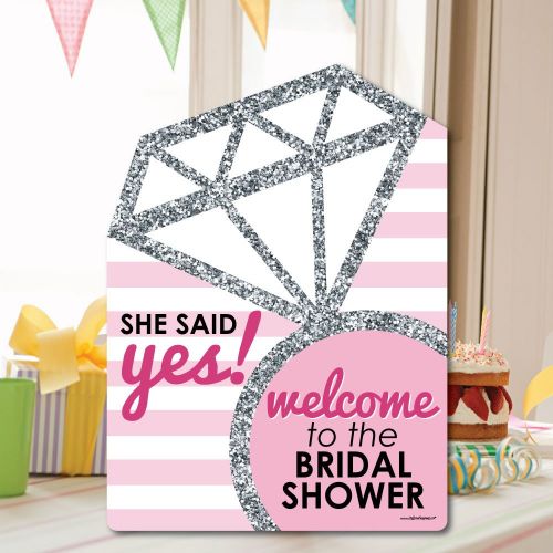 Big Dot of Happiness Bride-to-Be - Bridal Shower Party Decorations - Classy Bachelorette Welcome Yard Sign