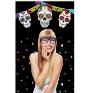 Big Dot of Happiness Day of The Dead - Halloween Sugar Skull Party Photo Booth Backdrops - 36 x 60