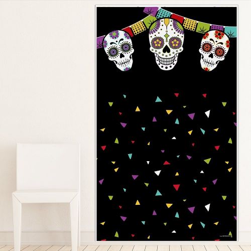  Big Dot of Happiness Day of The Dead - Halloween Sugar Skull Party Photo Booth Backdrops - 36 x 60