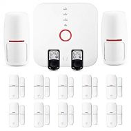Big Easy Security Smart Wi-Fi Alarm System Deluxe Kit with Wireless DoorWindow Sensors, Motion Detectors, Remotes and Smartphone Control - Complete DIY Home Security Kit with Free App and No Fees
