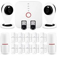 Big Easy Security Smart Wi-Fi Alarm System Deluxe Kit with IP Cameras, Wireless Sensors, Motion Detectors, Remotes and Smartphone Control - Easy DIY Home Security with No Fees