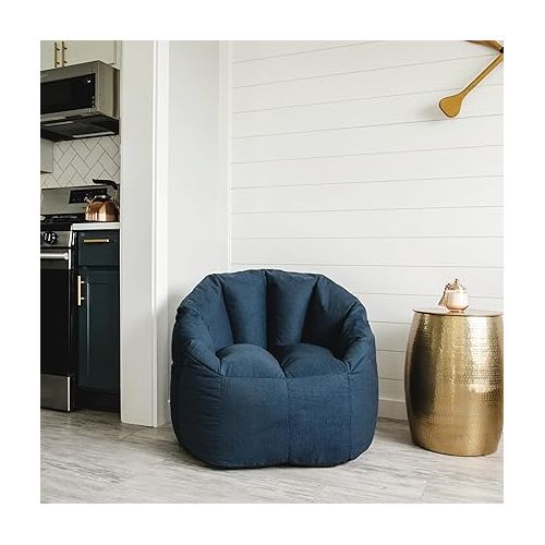 빅죠 Big Joe Milano Lenox Denim Cobalt Beanbag Chair