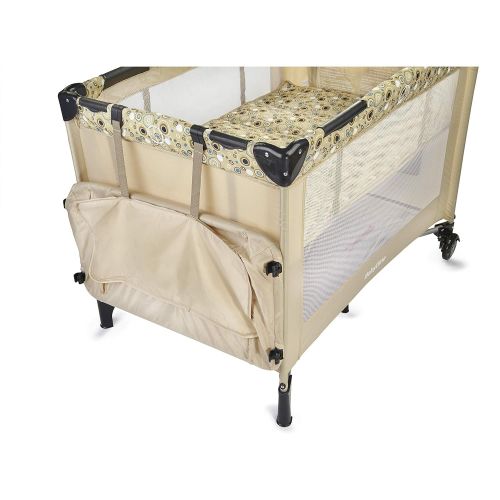  Big Oshi Portable Playard Deluxe Bundle - Nursery Center With Canopy Net Topper - Medium Size -...