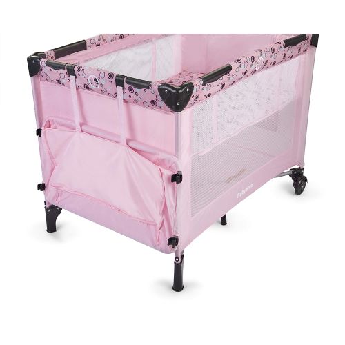  Big Oshi Portable Playard Deluxe Bundle - Nursery Center With Canopy Net Topper - Medium Size -...