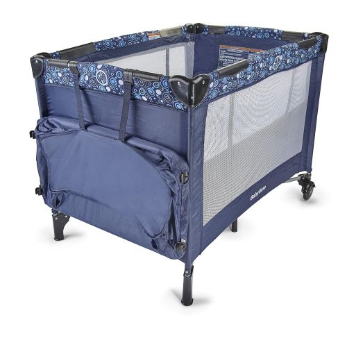  Big Oshi Portable Playard Deluxe Bundle - Nursery Center With Canopy Net Topper - Medium Size -...