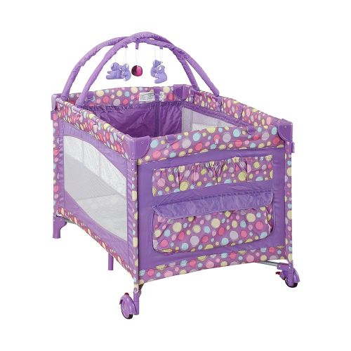  Big Oshi Portable Playard Deluxe Bundle - Nursery Center With Canopy Net Topper - Medium Size -...