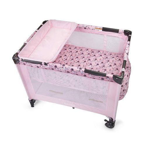  Big Oshi Portable Playard Deluxe Bundle - Nursery Center With Canopy Net Topper - Medium Size -...