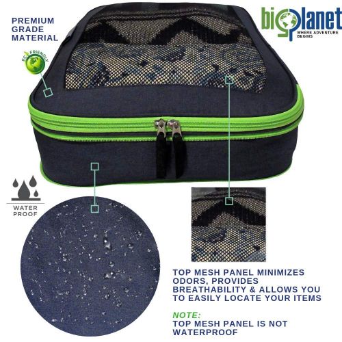  Big Planet BigPlanet 5 Piece Set - Compression Packing Cubes For Travel, Laundry & Shoe Organizer Bags - Water Resistant Packing Cubes Organize & Compress Luggage Sets, Travel Accessories & C