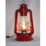 Big Rock Lanterns, Ltd. Dietz Blizzard Vintage Style Electric Lantern Table Lamp - Red