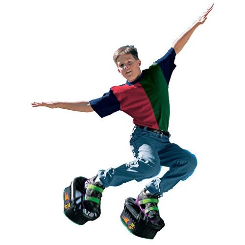  Big Time Toys Moon Shoes Bouncy Shoes - Mini Trampolines For your Feet - One Size, Black, New and improved