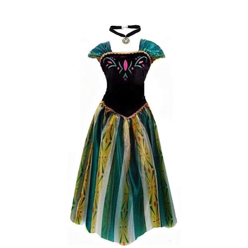  Big-On-Sale Princess Adult Women Anna Elsa Coronation Dress Costume Cosplay