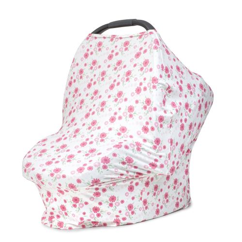  BigCharm Car Seat Canopy Cover for Girls - Breathable Nursing Cover For Breastfeeding Mothers  Soft and Stretchy Floral Shopping Cart - High Chair Cover For Babies  Stylish Multifunctiona