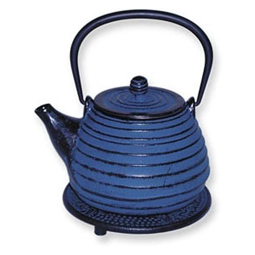  BigKitchen Japanese Tetsubin Cast Iron Blue Beehive Teapot