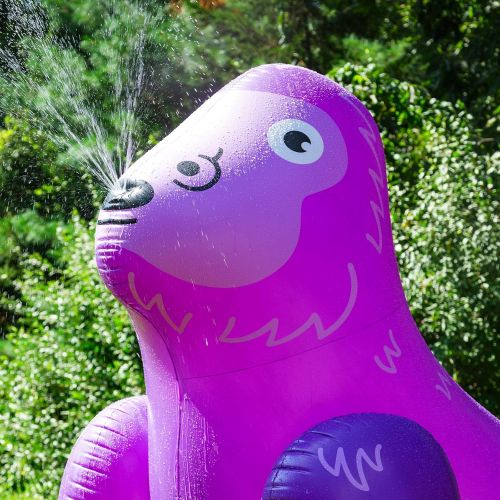  BigMouth Inc. Giant Purple Ape Inflatable Kids Yard Sprinkler - Inflatable Sprinkler, Easy to Clean, Inflate/Deflate, Transport, and Store