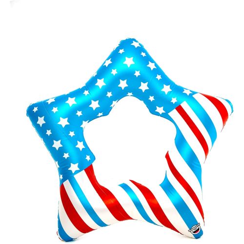  BigMouth Inc. American Patriotic Star Pool Float  3 Foot Pool Float, Durable Inflatable Vinyl Summer Pool or Beach Toy, Makes a Great Gift Idea