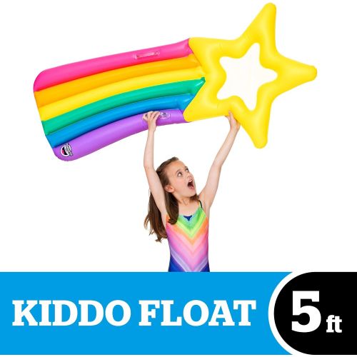  BigMouth Inc. Kiddo Float, Inflatable Shooting Star Pool Raft, Durable, and Safety-Tested Vinyl, Includes Patch Kit, 5 Long