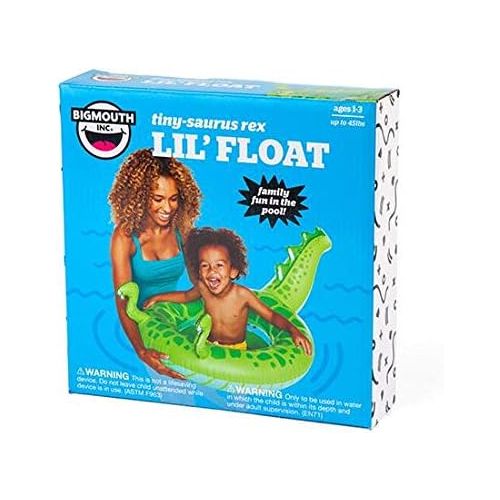  BigMouth Inc Tiny-Saurus-Rex Lil Water Float - Pool Float for Ages 1-3 or Up to 40 Pounds, Perfect for Beginner Swimmers, Easy to Inflate and Durable