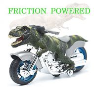 BigNoseDeer Dinosaur Motorcycle Toys - Animal Friction Motorcycles Toys Dinosaurs Tyrannosaurus T Rex 7.1 x 4