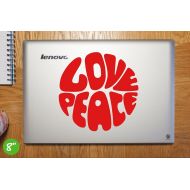 /BigPawPrintWallArt Love Peace Laptop Sticker Laptop Decal Love Peace Hippie Car Decal Love Peace Hippie Vinyl Art Sticker