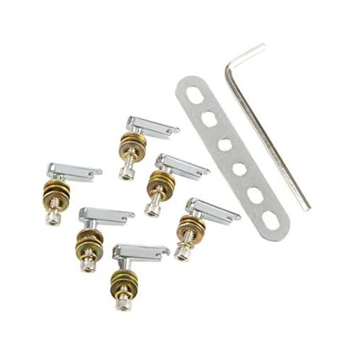  BigRock Innovations Power Pins 2.0 - Chrome Set with Power Plate Upgrade- Patented Bridge Pin System for Acoustic Guitars- Improved Tone, Amplified Sound, Easier Restringing, and Faster Tuning