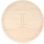 BigWood Boards 110-NI Cutting Board, Thick Round Cutting Board, Medium Round Cheese Board, Maple Wood Serving Tray