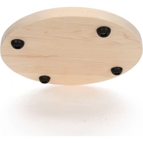  BigWood Boards 110-NI Cutting Board, Thick Round Cutting Board, Medium Round Cheese Board, Maple Wood Serving Tray