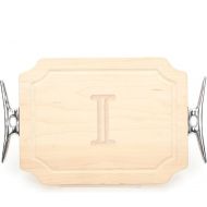 BigWood Boards 310-SCLT-M Cutting Board with Boat Cleat Cast Aluminum Handle with Scalloped Corners, 12-Inch by 18-Inch by 1-Inch, MonogrammedM, Maple