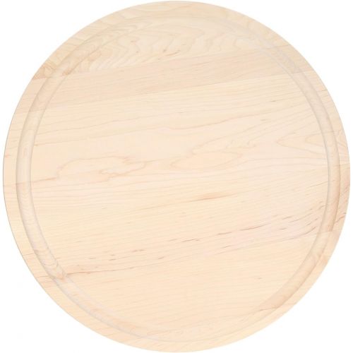  BigWood Boards 110-LAZYSUSAN-NI Thick Round Lazy Susan Cutting Board, 16-Inch by 1-Inch, Monogrammed BLANK, Maple