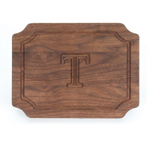  BigWood Boards W320-T Carving Board, Carving Board with Juice Well, Large Personalized Cutting Board with Juice Groove, Walnut Serving Platter,T