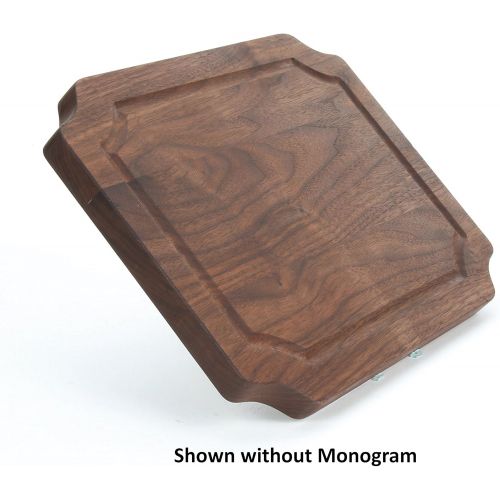  BigWood Boards W320-T Carving Board, Carving Board with Juice Well, Large Personalized Cutting Board with Juice Groove, Walnut Serving Platter,T