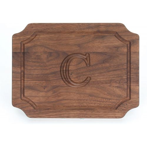  BigWood Boards W320-T Carving Board, Carving Board with Juice Well, Large Personalized Cutting Board with Juice Groove, Walnut Serving Platter,T