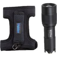 Bigblue AL450WMT Mini LED Dive Light with Wide Beam?and Goodman Glove (Black)