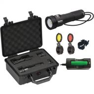 Bigblue AL1300XWP Side-Switch Extra-Wide Beam Dive Light with Hard Case