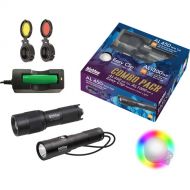 Bigblue AL450WMT Wide Beam & AL1300WP Wide Beam Dive Lights with Rainbow Clip