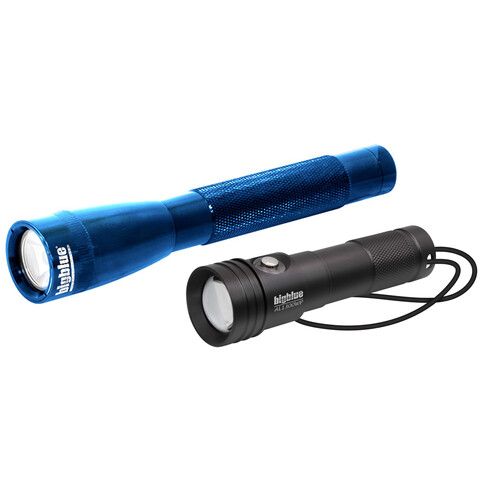  Bigblue AL1300WP & Blue AL250 Dive Light Combo Pack with Rainbow Clip