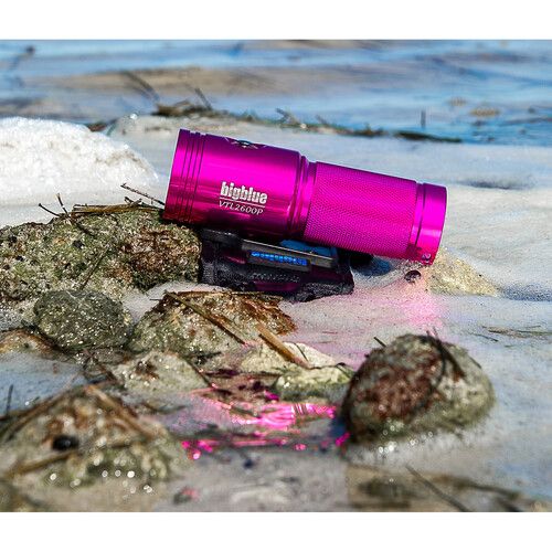  Bigblue VTL2900P Wide/Narrow Dual Beam Rechargeable Dive Light (Pink)