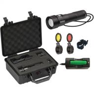 Bigblue AL1300WP Side-Switch Wide Beam Dive Light with Hard Case