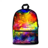 Bigcardesigns Galaxy Teenager Canvas Bookbag Backpack