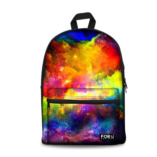  Bigcardesigns Galaxy Teenager Canvas Bookbag Backpack