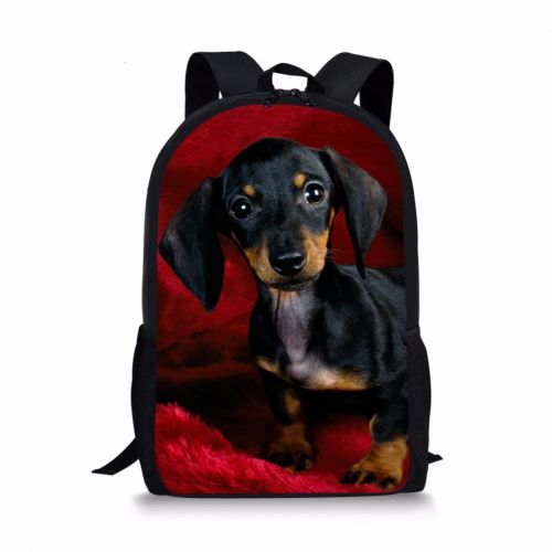  Bigcardesigns Dachshund Fashion Travel Shoulder Bag Kids Schoolbag Sports Backpack Unisex