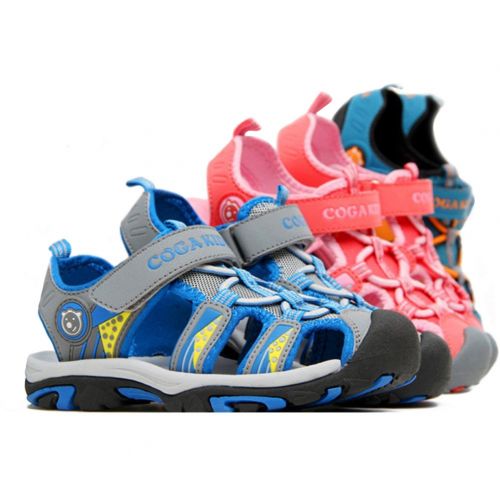  Bigcount Boys Girls Outdoor Sport Closed-Toe Sandals Kids Breathable Mesh Water Athletic Sandals Shoes