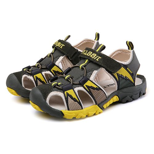  Bigcount Boys Girls Outdoor Sport Closed-Toe Sandals Kids Breathable Mesh Water Athletic Sandals Shoes