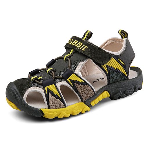  Bigcount Boys Girls Outdoor Sport Closed-Toe Sandals Kids Breathable Mesh Water Athletic Sandals Shoes