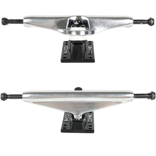  Bigfoot Longboard Skateboard Trucks Combo Set 68mm Boardwalk Wheels with Silver Trucks, Bearings, and Hardware Package