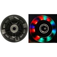 Bigfoot Wheels LED Inline Wheels 76mm 82a Skate Rollerblade Light UP 8-Pack w/ABEC 9 Bearings
