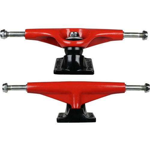  Bigfoot Wheels Tensor Skateboard Trucks Aluminum Red 5.75 55mm 83A Red Wheels, Bearings