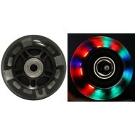 Bigfoot Wheels LED Inline Wheels 76mm 82a Skate Rollerblade Light UP 4-Pack w/ ABEC 9 Bearings