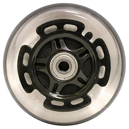  Bigfoot Wheels L.E.D. Scooter Wheels with ABEC 9 Bearings for Razor Scooters 100mm Light Up 2-Pack