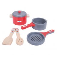 Bigjigs Toys Wooden Cooking Pans